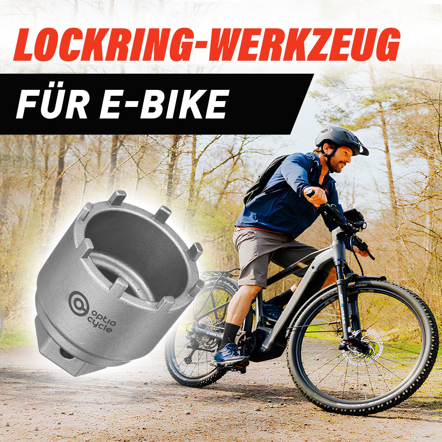Tretlager Werkzeug für Bosch Lockring Gen 3/4/5 – Hochwertiges Tretlagerschlüssel für E-Bike Tretlager | Werkzeug & Kurbelabzieher Fahrrad | Bosch Spider Tool
