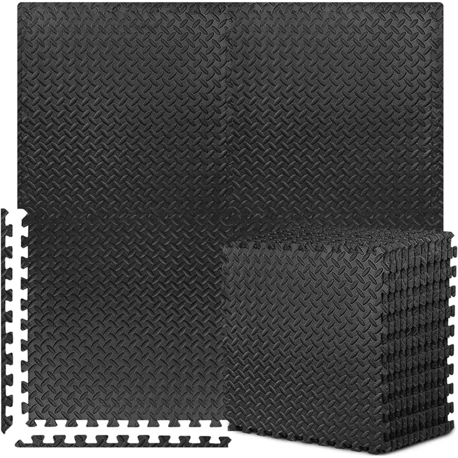 Esterilla Fitness Puzzle Esterilla de Espuma EVA entrelazada for Ejercicios de Fitness(Grey 12pcs)
