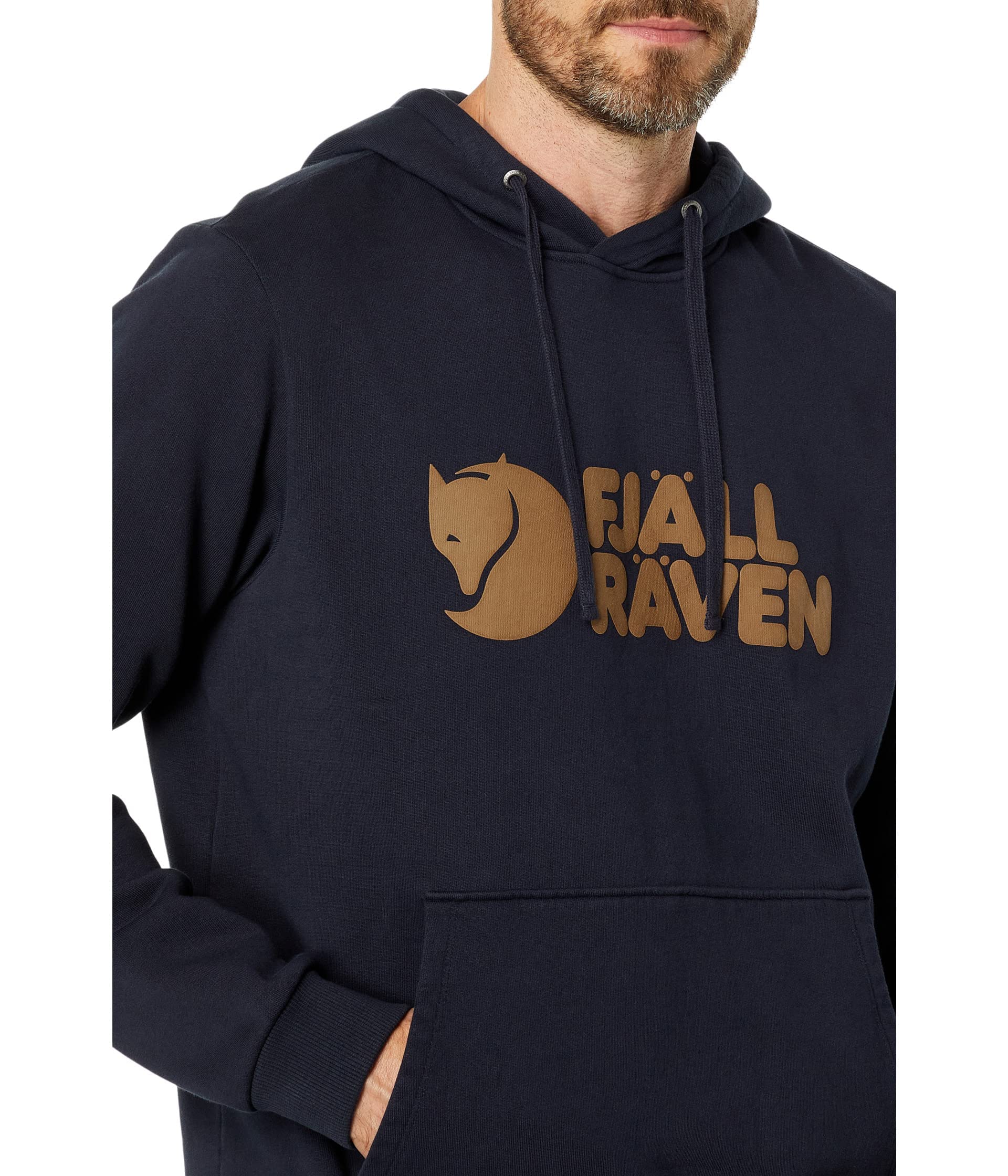 Fjällräven Herren Logo Hoodie Pullover Sweatshirt Kapuzenpullover