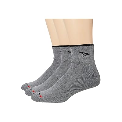 Drymax Trail Running 1/4 Crew Turndown Leg 3 Pack Crew Cut Socks Shoes Dark Gray/Black