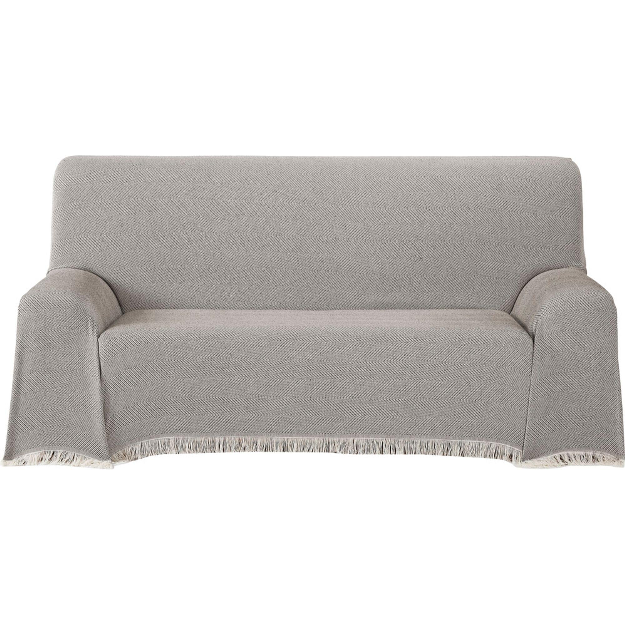ECOMMERC3 | Multipurpose Bedspread Size 230 x 260 cm for Sofa or Bed – Multi-purpose Foulard Extra Soft Touch Brown