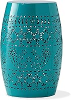 Vista 1 de Christopher Knight Home Ruby Outdoor - Mesa auxiliar de hierro de 12 pulgadas, color verde azulado