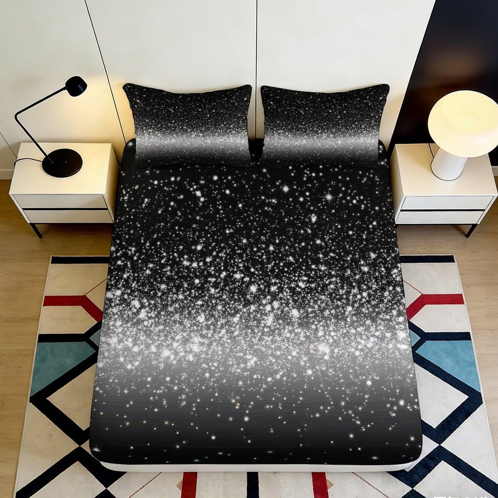 Uxinyoume Style-8 3D Printed Geometric Aztec Fitted Sheet Microfiber Soft Breathable Tribal Diamond Bed Cover For Bedroom Dorm Decor 90X200x25cm