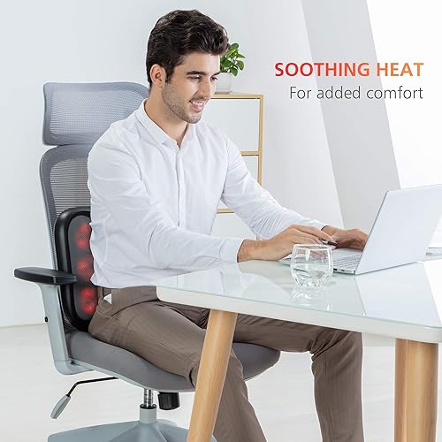 Miniatura 6 de COMFIER Shiatsu - Masajeador de pies con calefacción, masajeador de pies y espalda con calor, calentador de pies calentado, masajeador de pies para