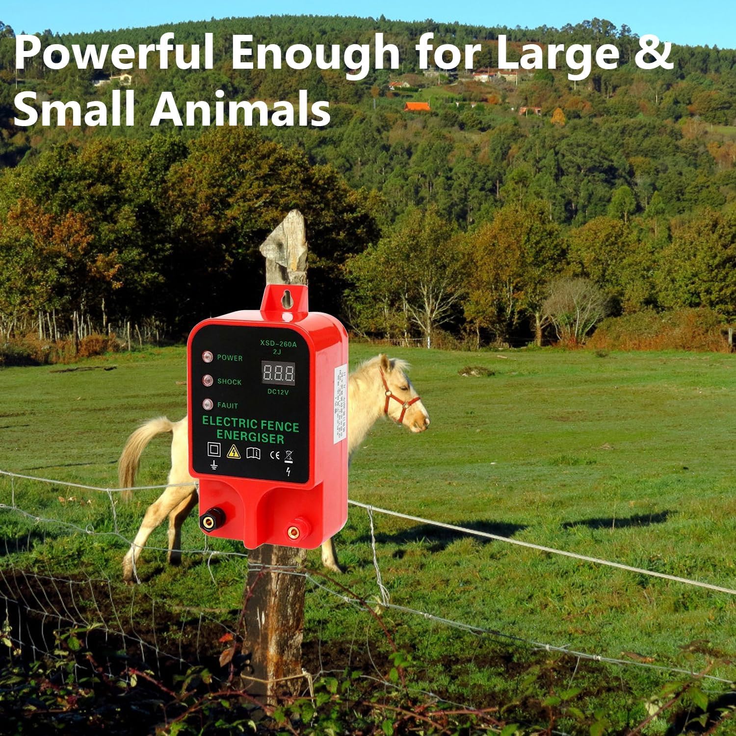 Solar Electric Fence For Cattle Energizer: 10/20KM High Voltage Pulse For Farm Animals, AC Powered, Waterproof Electric Fence Box For Cattle From Ddmyjul, $154.26
