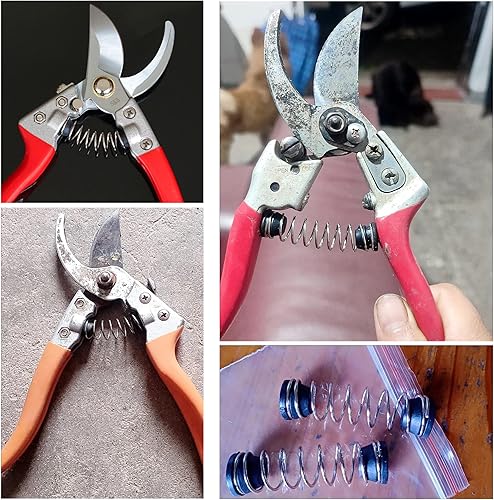 Miniatura 5 de Juego de 3 tijeras de podar de precisión de repuesto con tapa de extremo de base de goma para tijeras de podar, tijeras de jardín, tijeras de