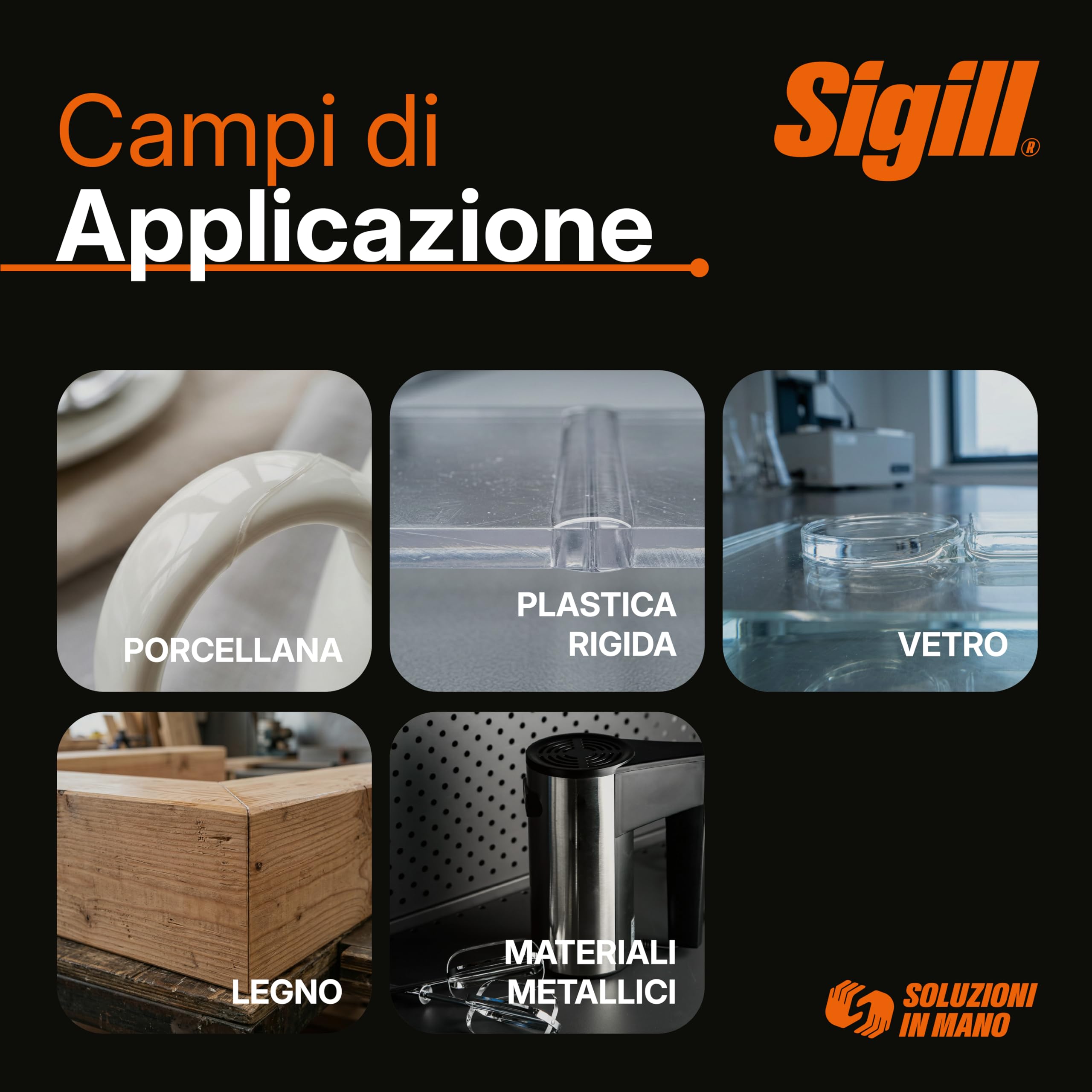 SIGILL, Colla Epossidica, Adesivo Epossidico Bicomponente (A+B) Super Resistente fino a -40°C e +80°C, Resistente ad Acqua e Agenti Chimici, Trasparente e Rapido, Siringa da 25 ml (A+B)