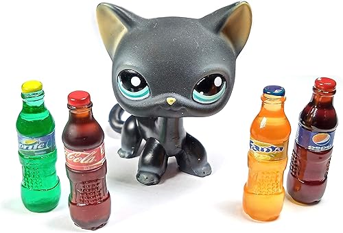 Miniatura 2 de happyblockbuilder Compatible con Littlest Pet Shop LPS Accesorios Food Drink Soda Pop 4 piezas. Juego de lote PET no incluido (4 piezas Soda Pop)