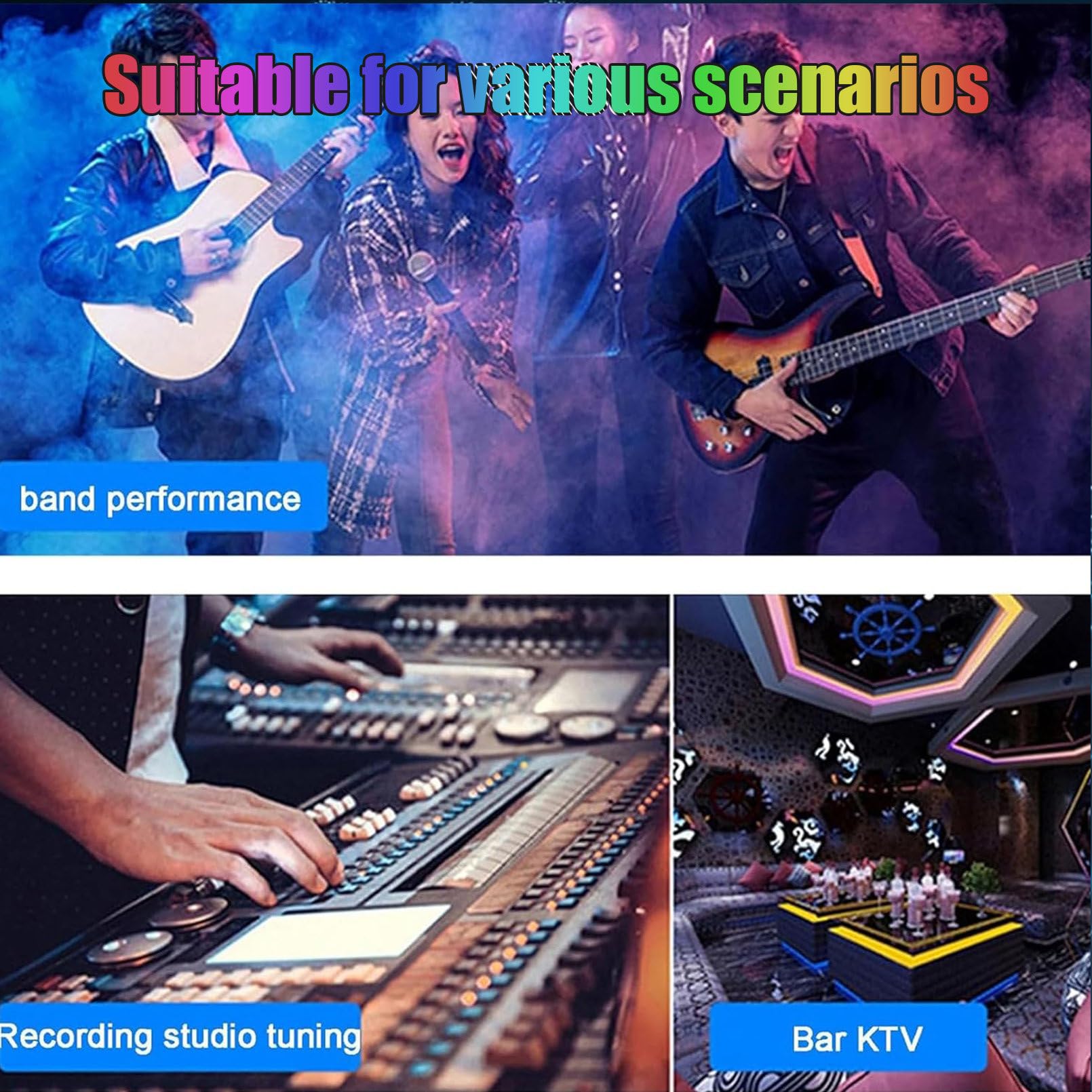 éGaliseur Graphique StéRéO 31 Bandes, éGaliseur Graphique Professionnel à 2 Canaux avec 10 Effets PréDéFinis Et RéGlage IndéPendant des Basses/Moyennes/Aigus, Qualité Sonore De Sortie HD