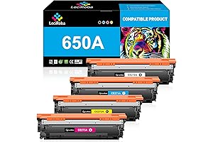 LeciRoba Toner Cartridge Replacement for HP Laserjet Printers (CE270A CE271A CE272A CE273A) - 4-Pack
