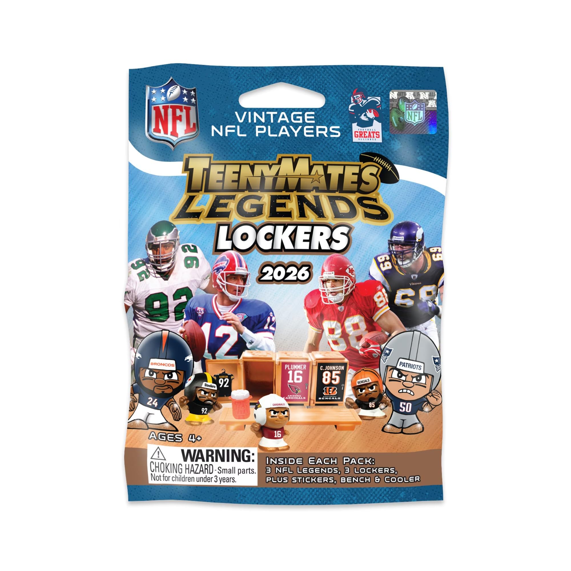 Amazon.com: Teenymates Party Animal 2026 NFL Legends Series 4