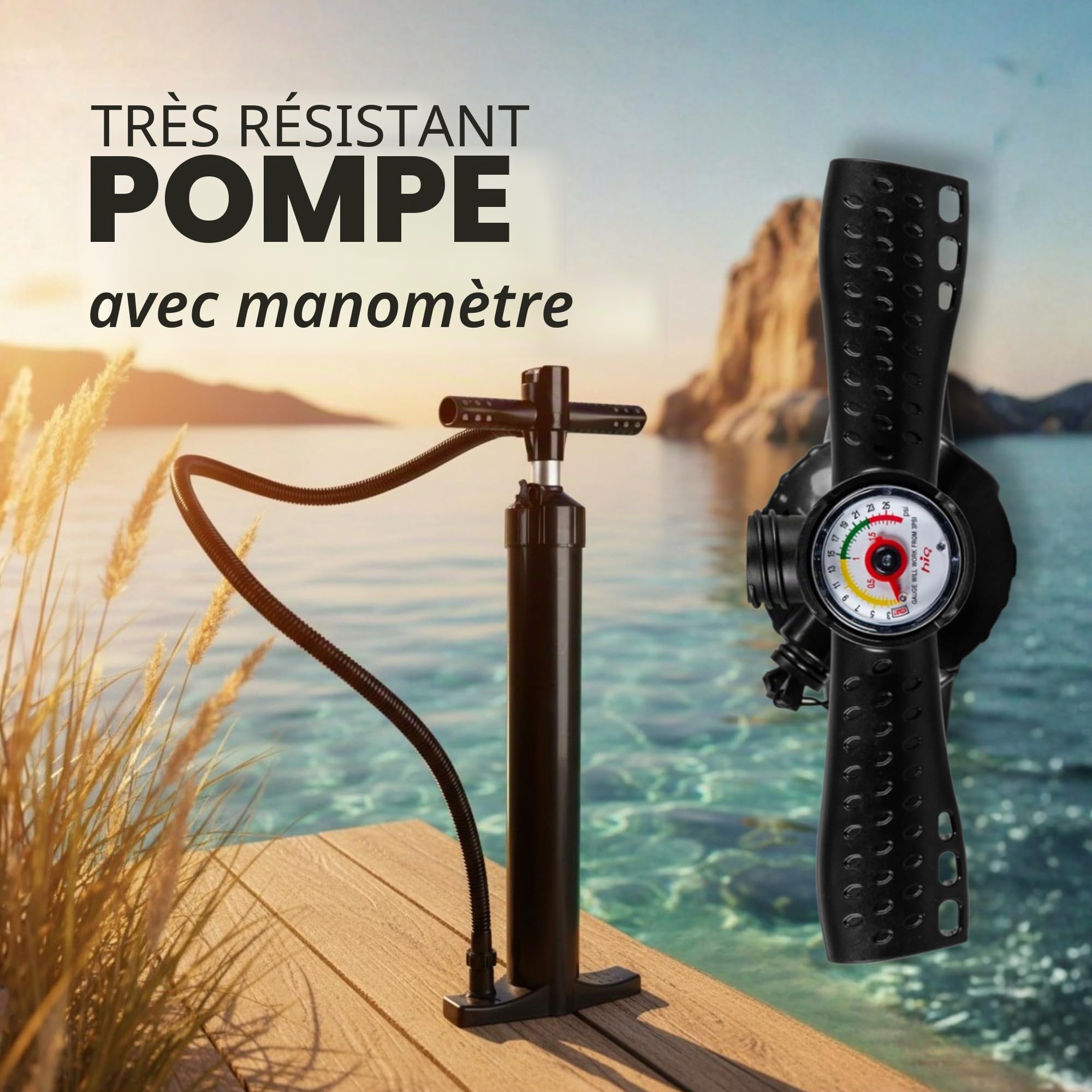 MATCHU - Paddle Gonflable – Stand Up Paddle - Ensemble Complet - T/M 150 KG Chargeable - 320x81x15 CM - Antidérapant - Plate-Forme Souple
