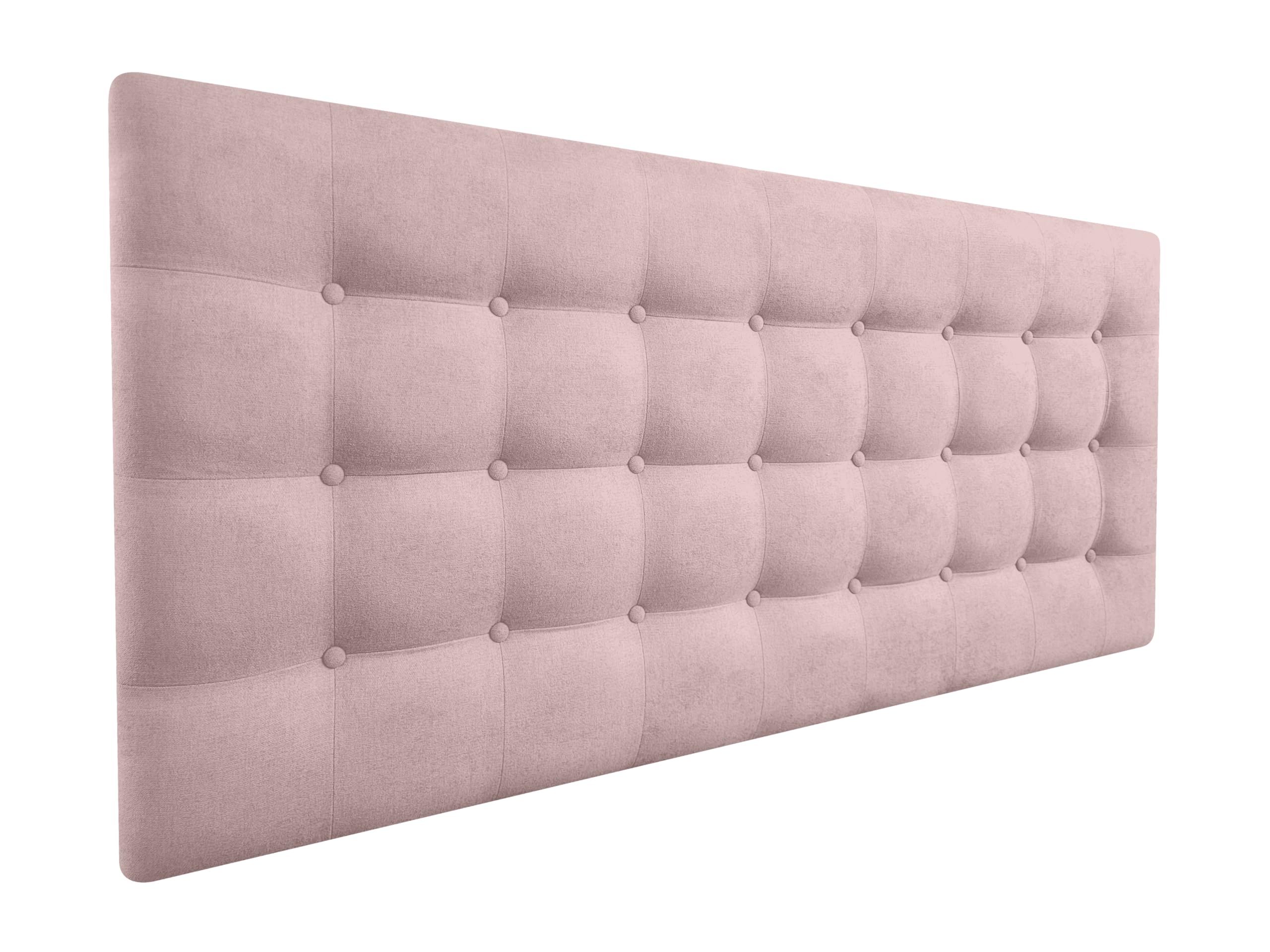 DecorQUALITY cabeceros de Camas Oslo cabeceros tapizados de Madera cabecero Acolchado cabecero Polipiel Blanco cabeceros para Dormitorio cabecero de Cama (Rosa, 90 * 70)