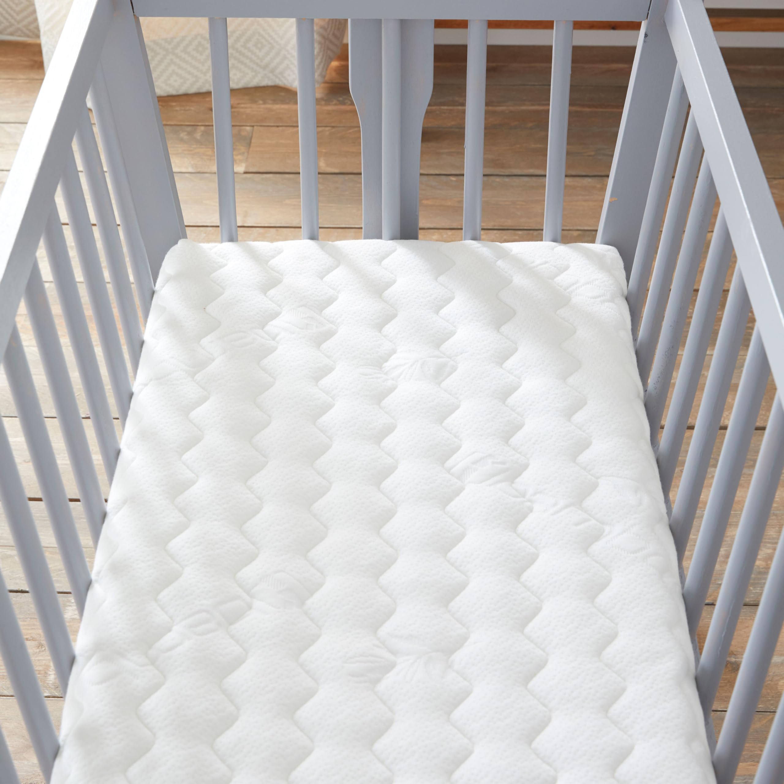 Babysom - Matelas Berceau Bamboo | Compatible Cododo| Viscose au Toucher Ultra Doux | Forme Rectangulaire | Épaisseur 5 cm | Déhoussable | Oeko-Tex® (80x40 cm)