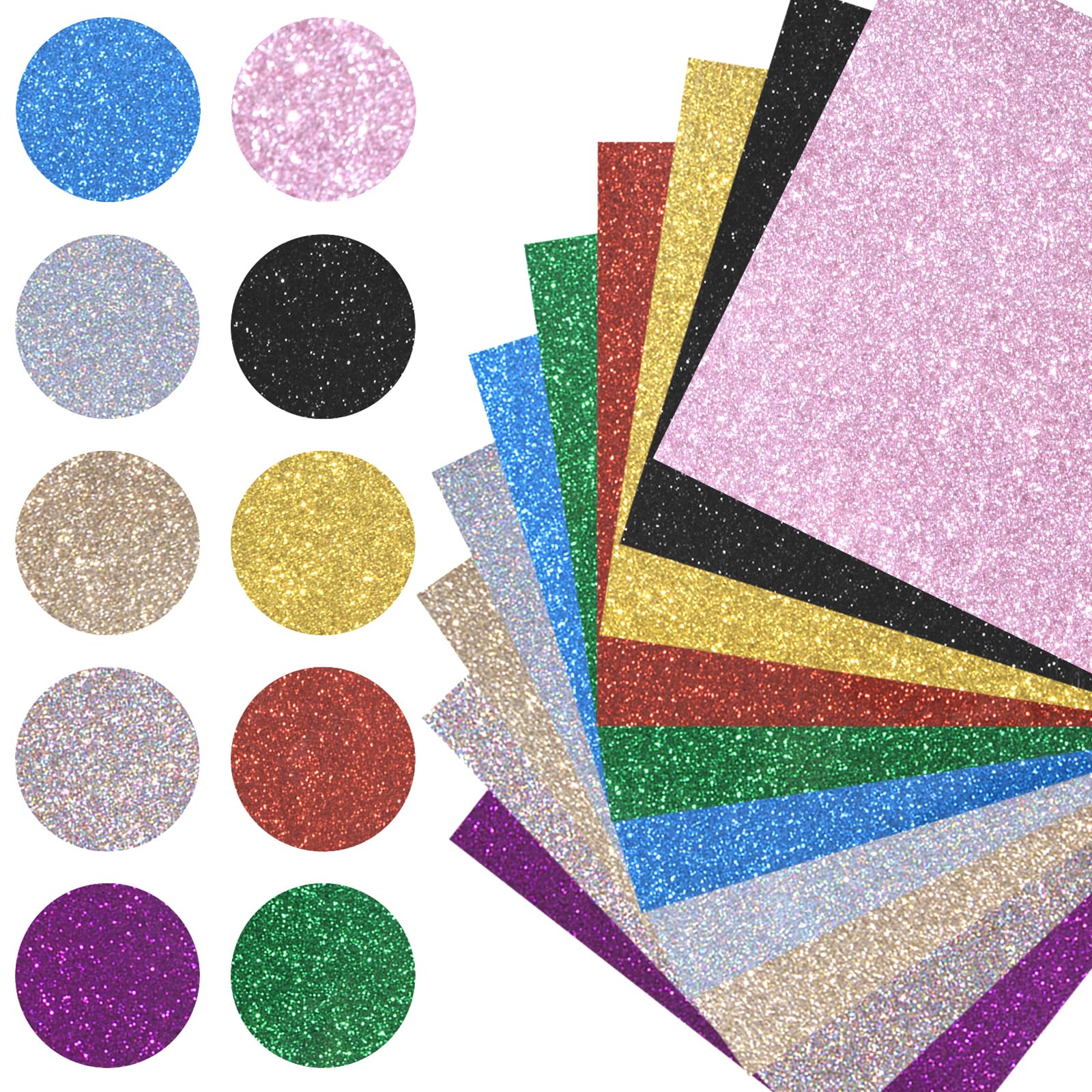 Plotterfolie Textil Glitzer Heat Transfer Vinyl 30x25 cm