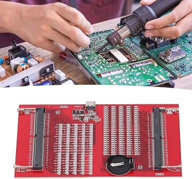 ZJchao DDR5 RAM Memory Slot Tester Card DDR4/DDR5 Memory Test Tool with LED Lights for PC Motherboard RAM Maintenance