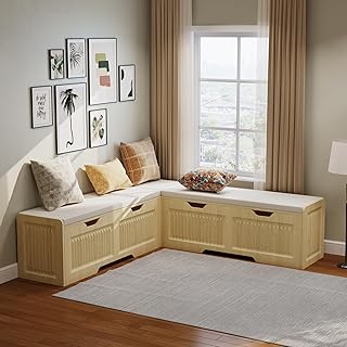 14 Kitchen Ideas U Shaped for Efficient Functional Flow 39 L Shape Storage Bench, Kitchen Breakfast Nook Bench, L Shaped Bench,Back...