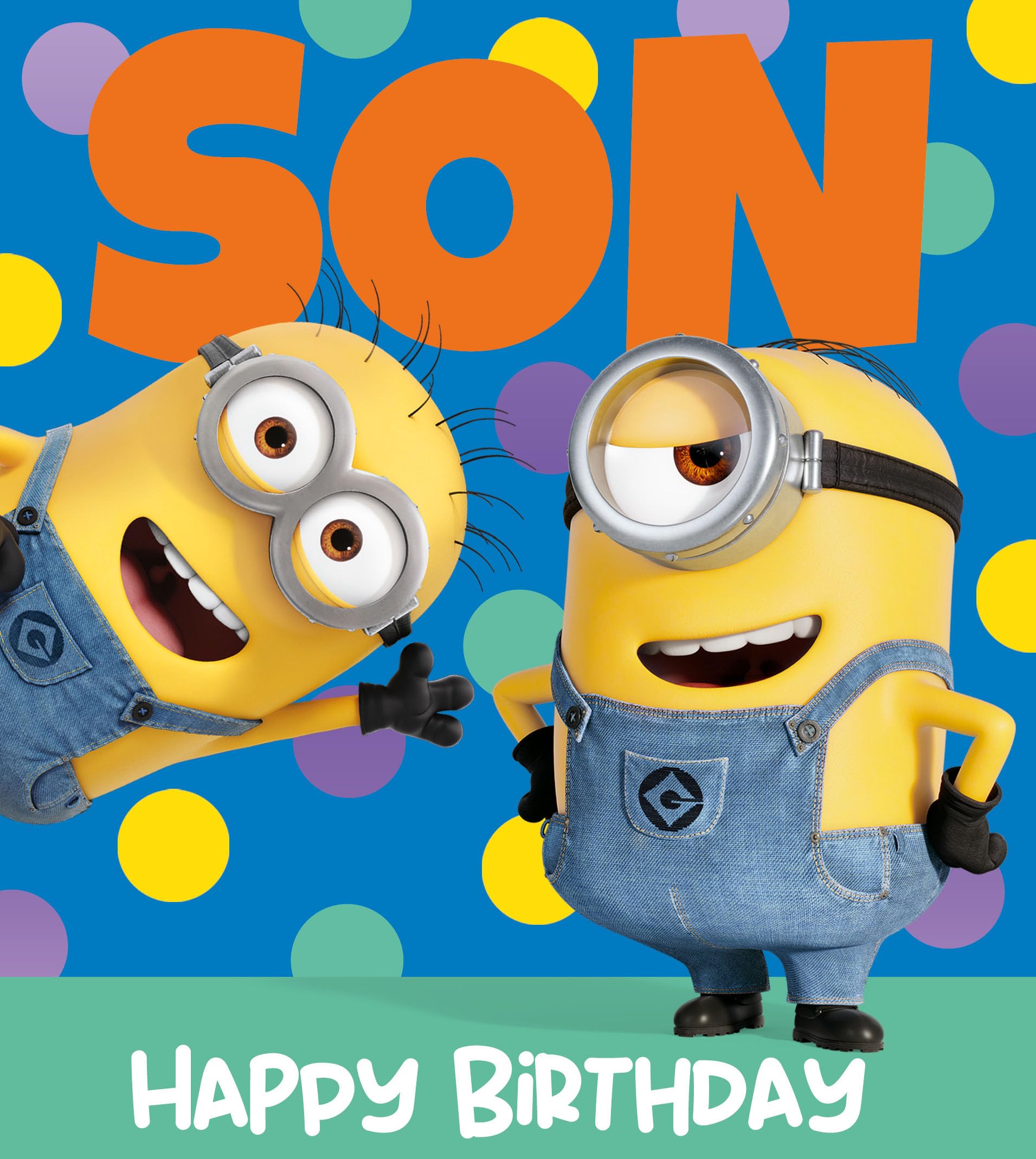 DESPICABLE ME SON BIRTHDAY CARD MINIONS