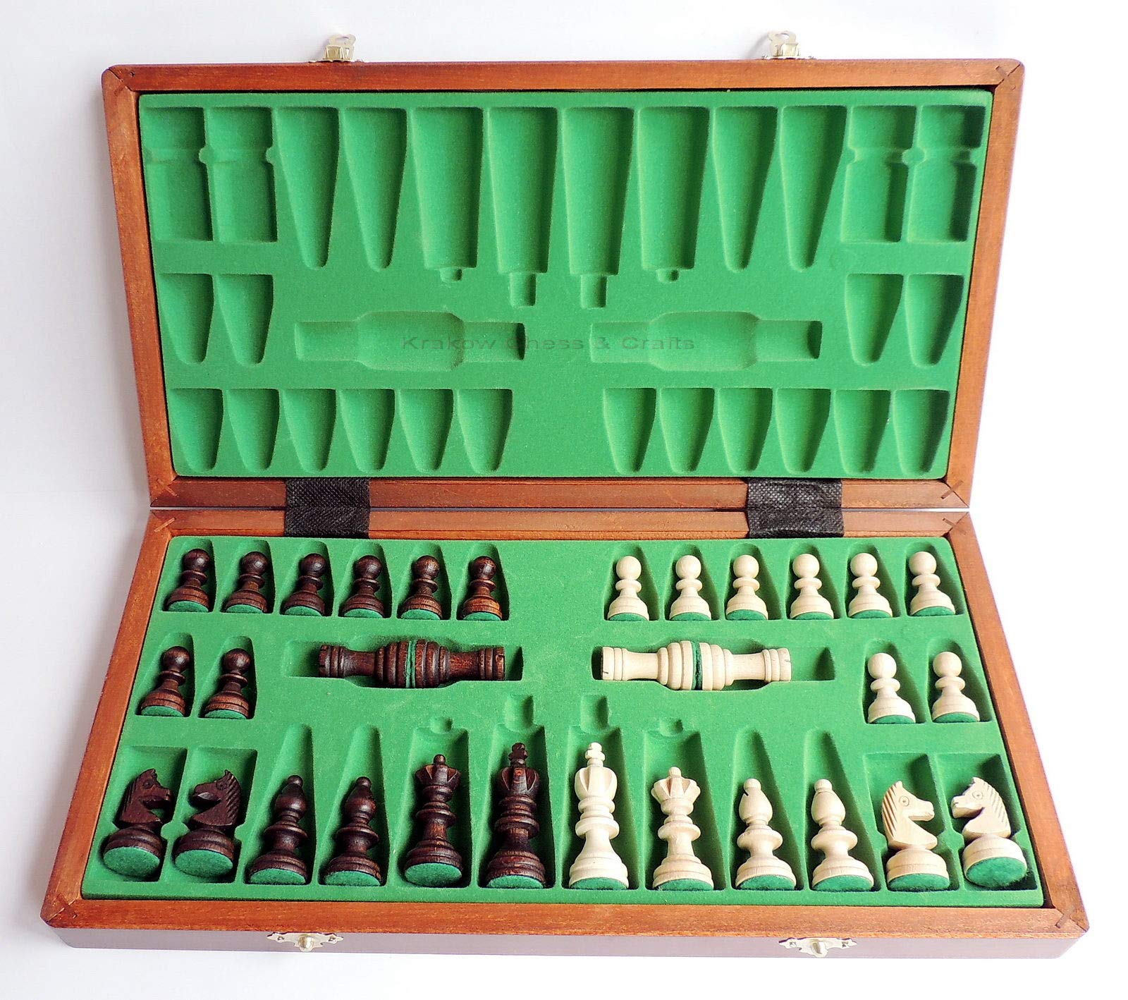 Master of Chess Echiquier Bois Olympique 35 cm - Tournoi Jeu D'échecs - Fait Main Jeu Echec - Echecs en Bois Pliable - Jeux D'echec pour Enfants et Adultes
