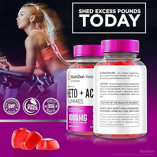 Miniatura 8 de Nutrizen Keto ACV - Gomitas Nutrizen Keto + ACV, Nutrizen Keto ACV Gummies pérdida de peso avanzada, suplemento de máxima fuerza, Nutrizen Keto +