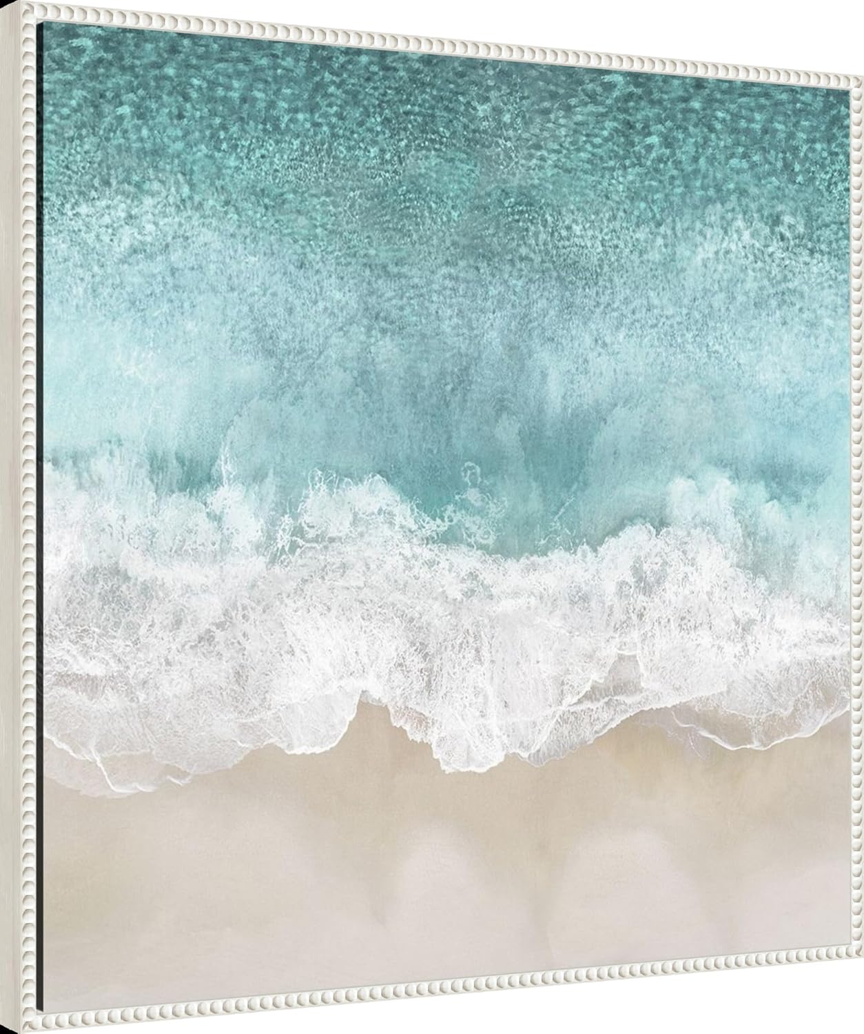 Amanti Art Framed Canvas Wall Art 30x30 Ocean Waves I by Maggie Olsen, Framed Wall Art Canvas, Beach Artwork, Traditional Decor, Large Poster Painting for Living Room, Bedroom, Bathroom, Kitchen,