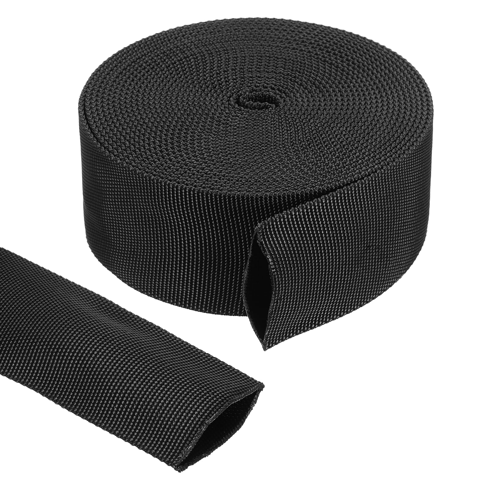 sourcing map Nylon Protective Hose Sleeve 1.2" ID 20FT Cable Cover Sheath Protection Hydraulic Hose Wrap for Welding Cord Tig Torch Hydraulic, Black