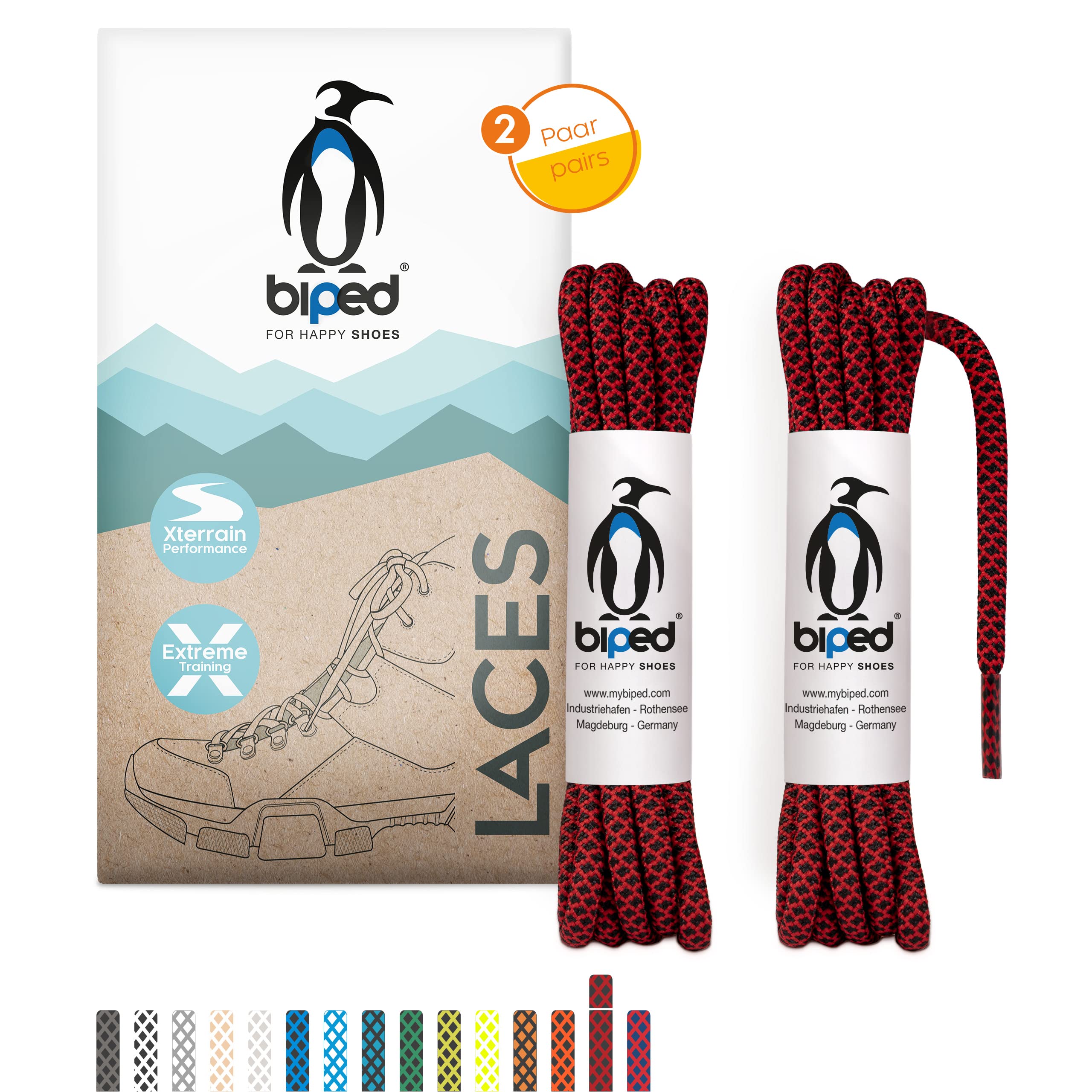 Lacci Per Scarpe Da Trekking - Resistente All'Usura, Poliestere, Fatto In Europa - Foto 13