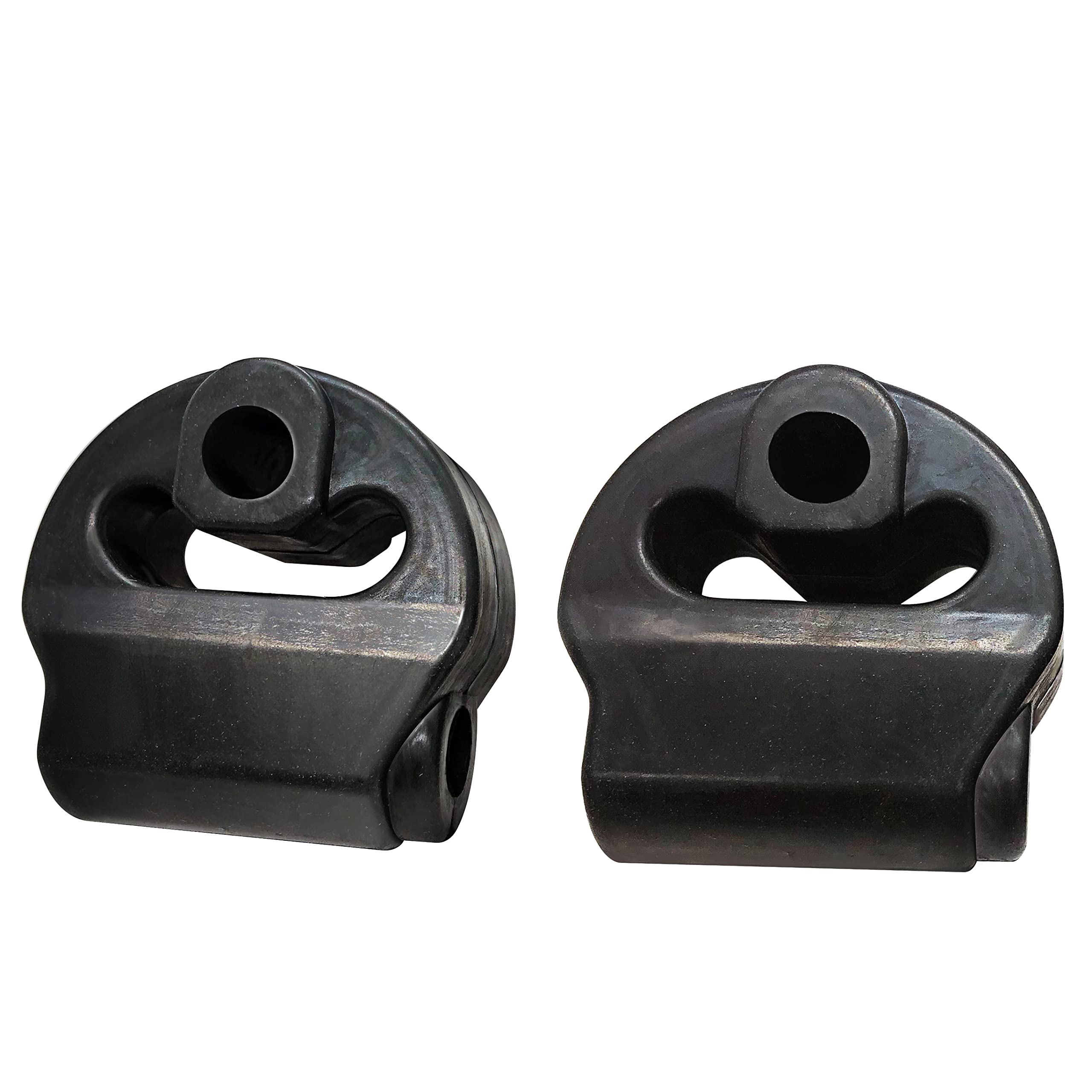 Exhaust Hanger Insulators Auto Parts Bushing Muffler Reduce Vibration Mount Bracket 12mm ID 2 Holes Vehicle's Hangers, Pack of 2