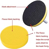 Vista 6 de SIQUK 17 Piezas de Almohadillas de Pulido de 3 Pulgadas, Almohadillas de Pulido de Espuma, Almohadillas de Pulido de Cera, Almohadillas de Pulido