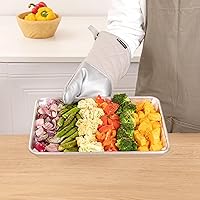 Vista 5 de Restaurantware Manopla de horno de 15 x 7 pulgadas, 1 manopla de horno resistente al calor, agarre ergonómico, guantes de cocina de fibra de vidrio