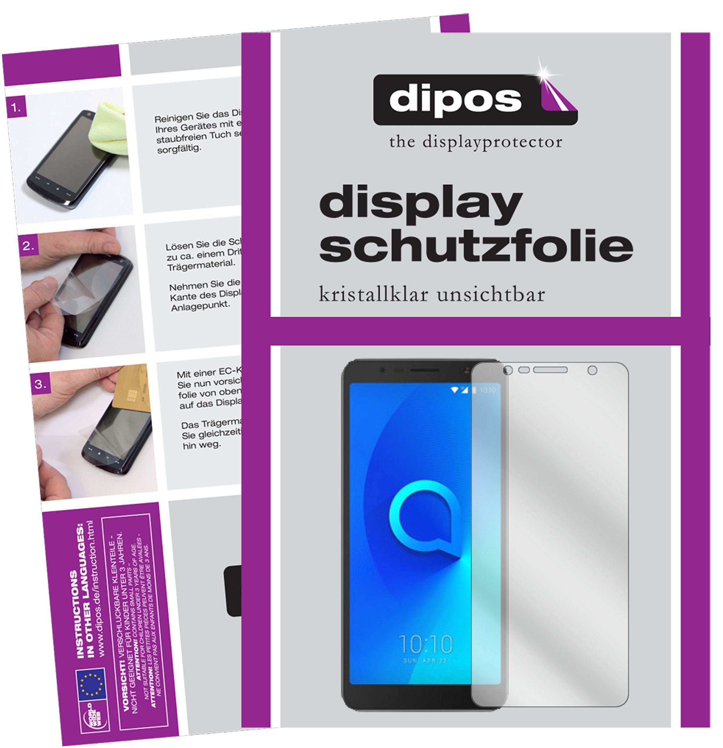 dipos I 6X Pellicola Protettiva Compatibile con Alcatel Pop Star