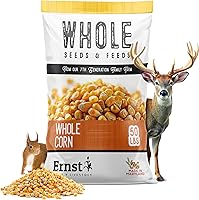 Vista 1 de Ernst Grain & Livestock Maíz entero: alimento perfecto para ciervos, ardillas, pollos, patos, conejos, gansos y más. (46 libras)