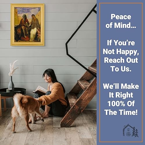 Miniatura 5 de Lost Cabin Othello & Desdémona en Venecia por Theodore Chasseriau  Lienzo en marco biselado dorado  Reproducción de pintura de obras de arte finas