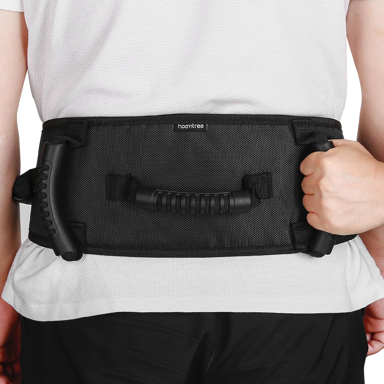 Cinturón de transferencia con asas acolchadas, cinturones de transferencia para levantar personas mayores con hebilla de un solo clic, cinturón de marcha de enfermería médica para ancianos, pacientes,