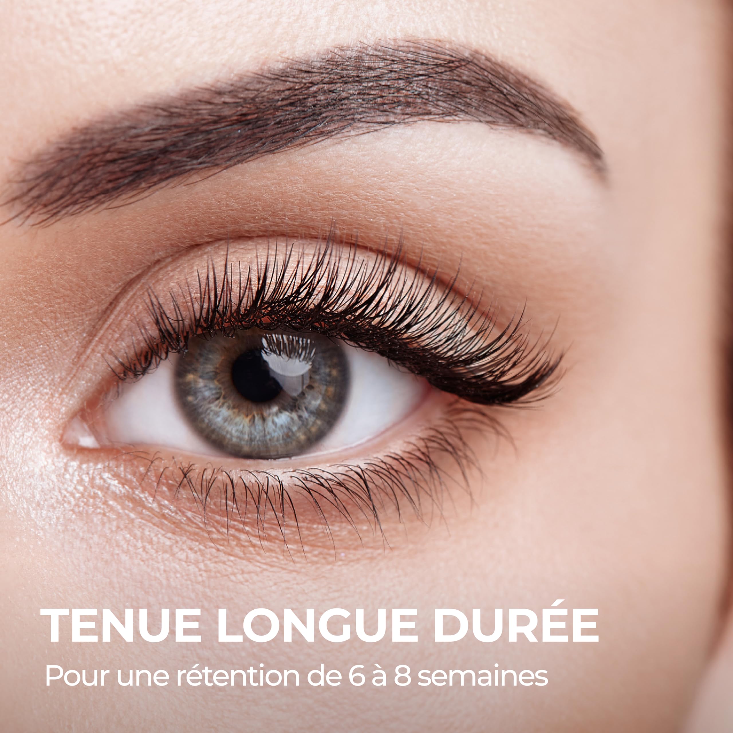 Colle " LOUGLUE transparente " ultra rapide 0.5 sec pour Extensions de Cil à Cil ou Volume Russe 3D 5D 7D Faux Cils Marque Française Une Pause Poudree