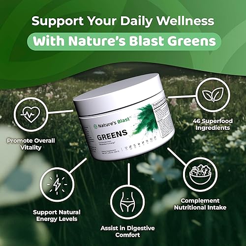 Miniatura 4 de Greens Superfood Powder - 46 superalimentos, probióticos y enzimas para la salud intestinal, el metabolismo y la energía, mezcla de polvo verde