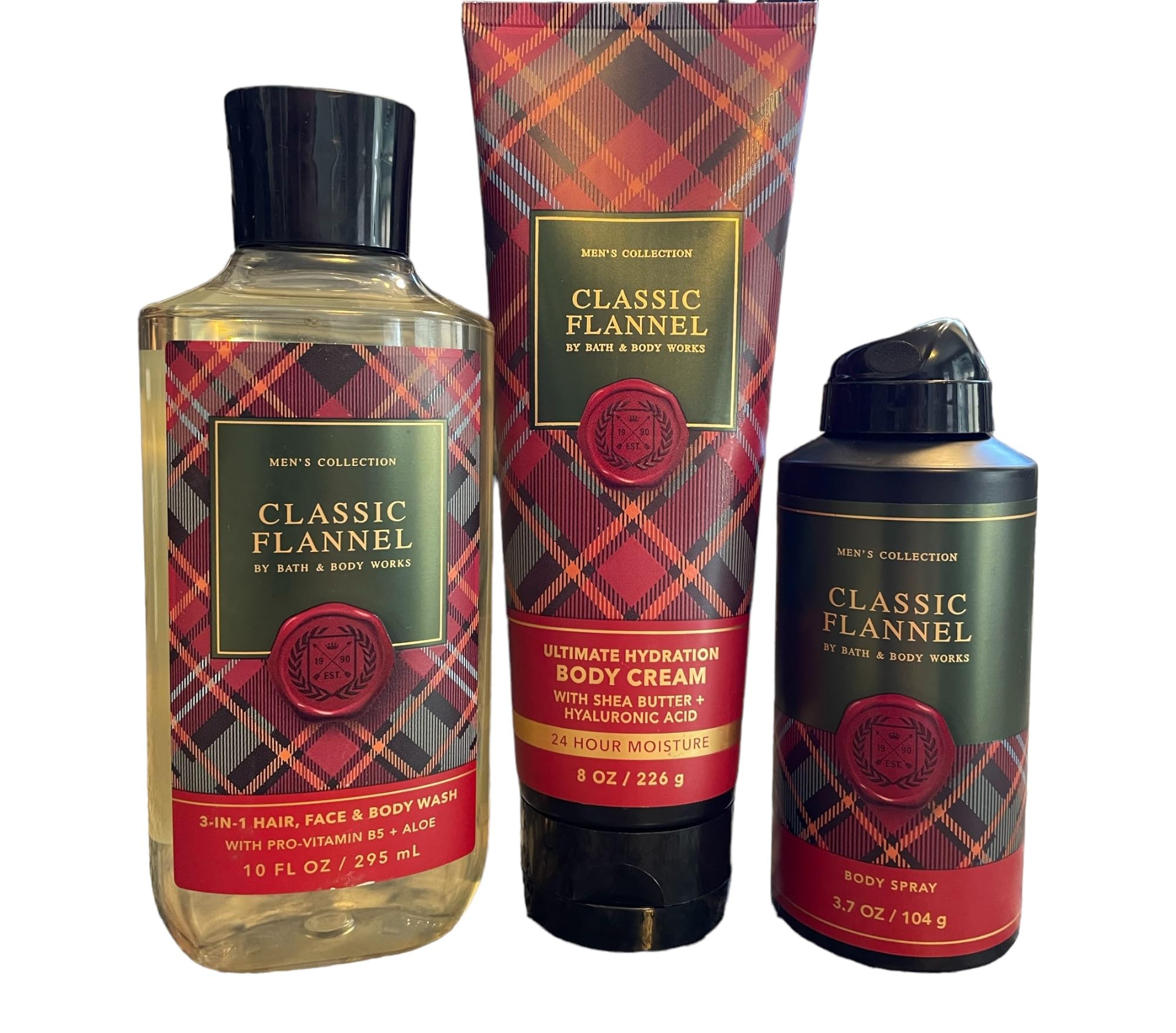 Bath & Body Works Men's Collection Ridgeline 3-Piece Gift Set Hydration Cream Body Spray and Body Wash