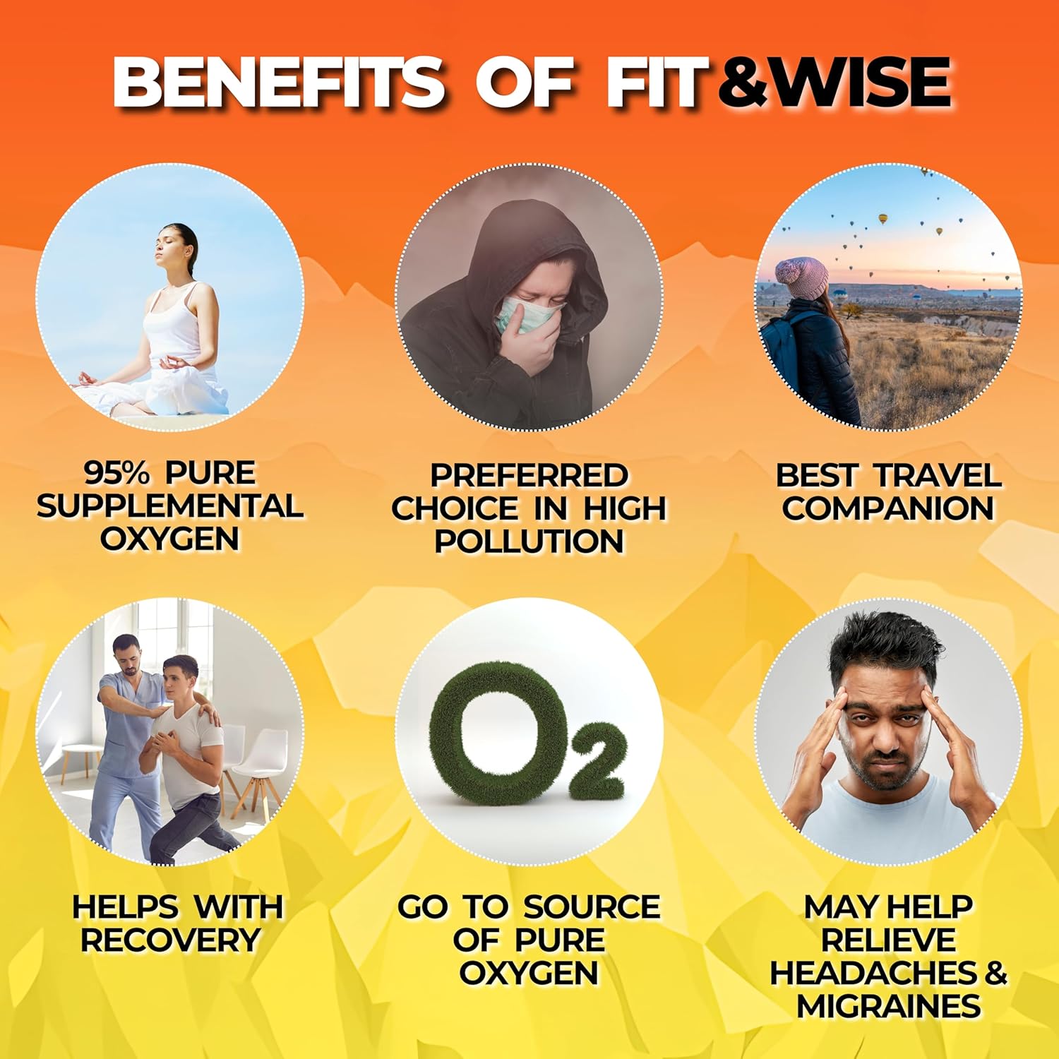 Fit&Wise Portable Oxygen Can 12 L | Enrich Wellness with pure oxygen | Emergency Oxygen Recovery | Essential for High Pollution, Altitude Challenges, and Fitness & Sports Activities Fit&Wise Portable Oxygen Can 12 L | Enrich Wellness with pure oxygen | Emergency Oxygen Recovery | Essential for High Pollution, Altitude Challenges, and Fitness & Sports Activities