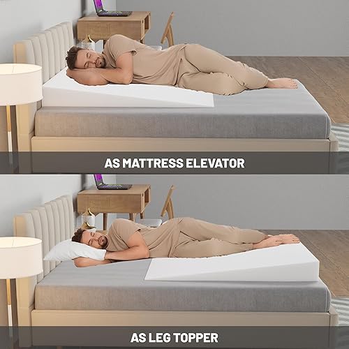 Miniatura 3 de Greaton, Almohada de cuña extra ancha  Esponja de apoyo corporal  Cojín inclinado para elevar la parte superior del cuerpo  Bueno para dolor de