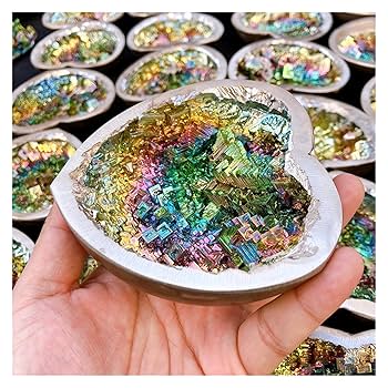 Amazon.co.jp: 天然ビスマス結晶ビスマス Bi 金属結晶レインボー