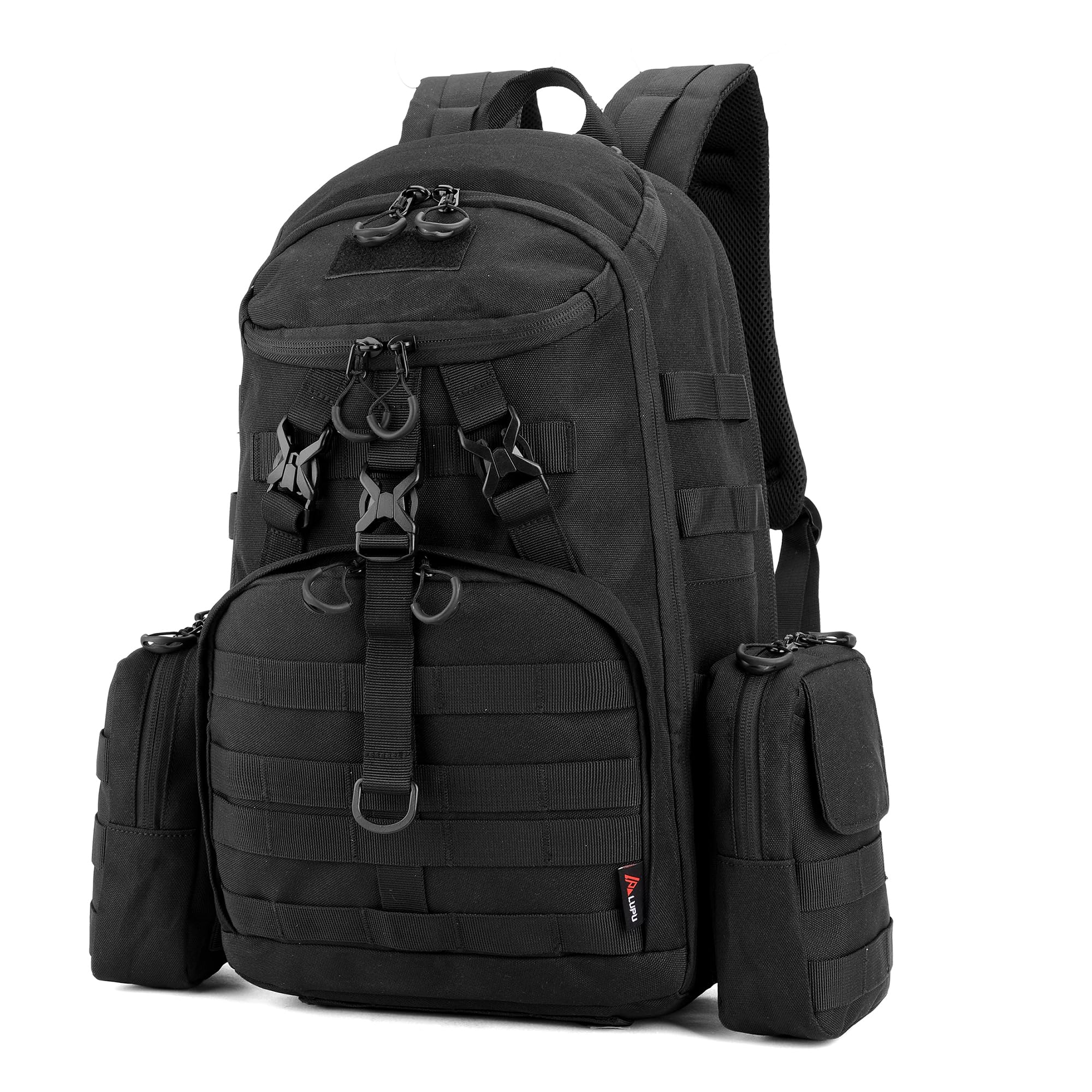 gracedon Military Tactical Backpack for Men and Women Fitness Hiking Black2