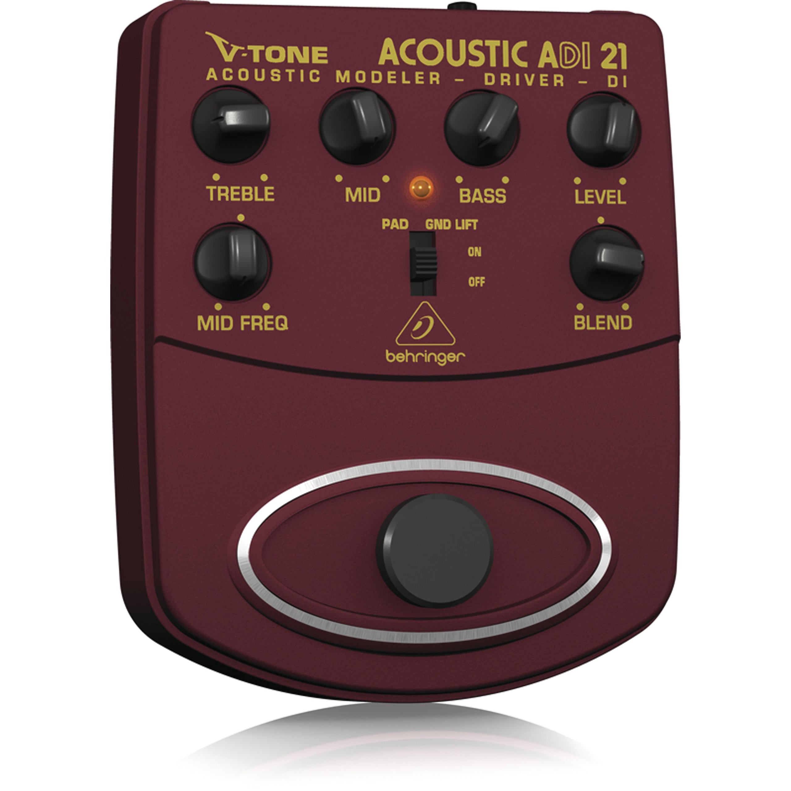 Behringer V-TONE ACOUSTIC DRIVER DI ADI21 Acoustic Amp Modeler/Direct Recording Preamp/DI Box