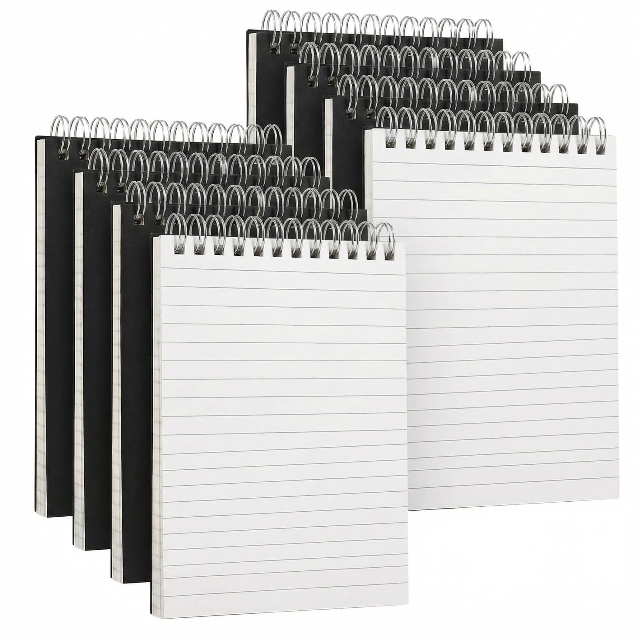 Carnet à spirale A6 bloc-note pages blanches pour école bureau - 7