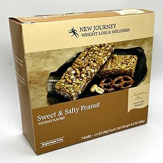 Sweet & Salty Peanut Bar - New Journey Weight Loss & Wellness - High Protein Nutrition Bar (7 bars/box)