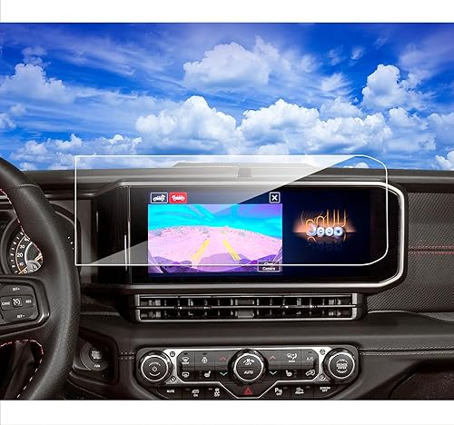 Protector de pantalla para Jeep Wrangler 2025 2025 2026 Jeep Wrangler JL Gladiator 4xe Sport Rubicon Sahara Willys Sport S 12.3 pulgadas Wrangler