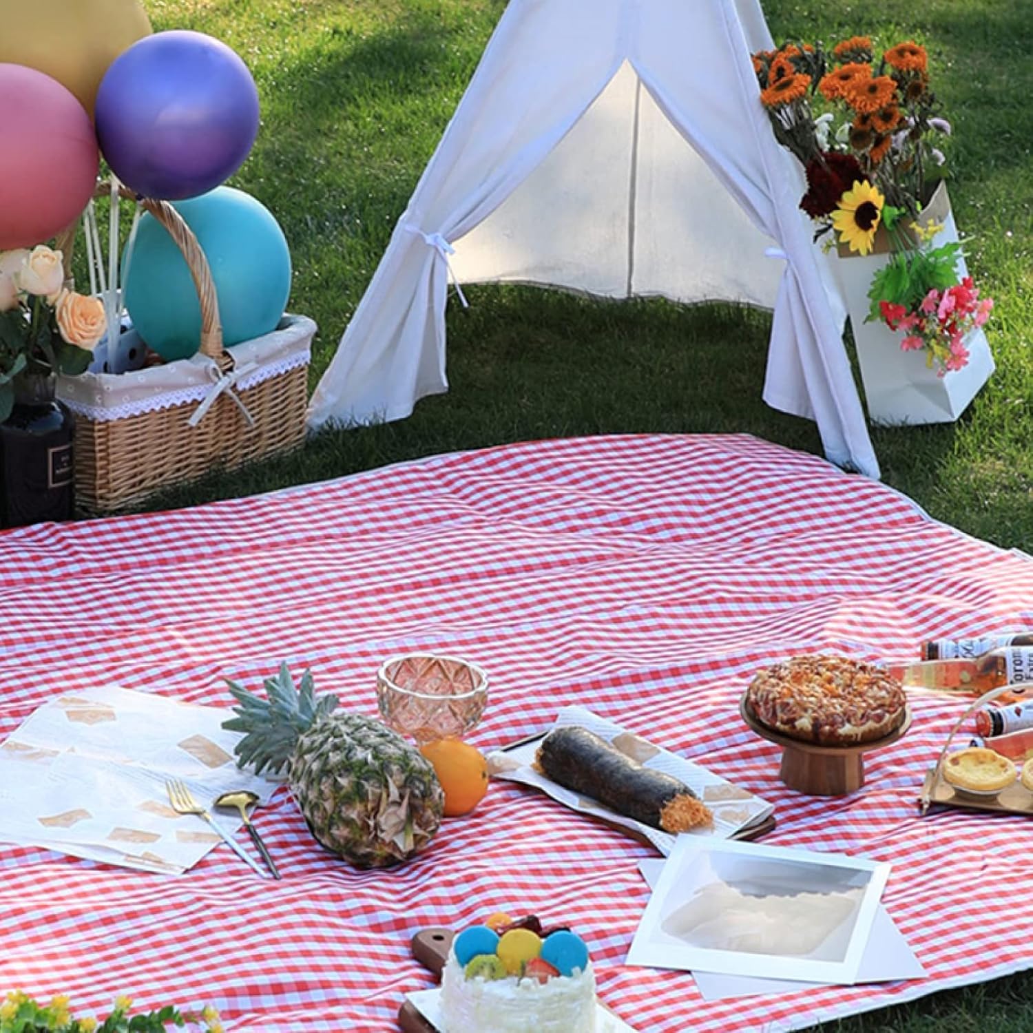 ピクニックマットビーチシート 折り畳み 4 6人用 150cm カラー チェック柄 防水 断熱 防潮 水洗い 軽量 収納簡単 折りたたみ 持運び便利 花火大会 0 0cm 運動会 遠足 花見 バーベキュー 防災 ビーチ 公園 芝生 室内用シートおしゃれ Faz Co Zm