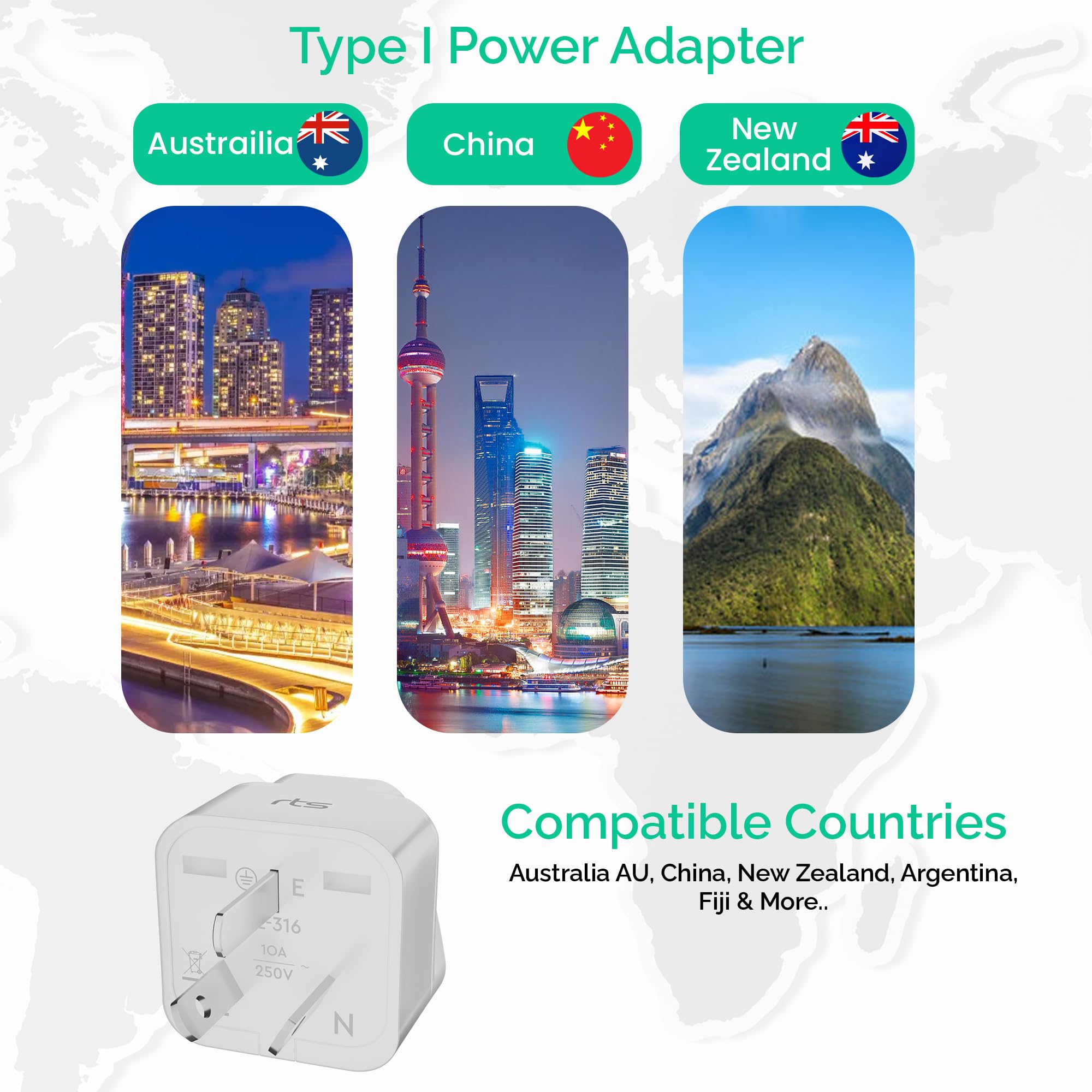 rts (2 Pack) Europe Travel Adapter, India to Europe Plug (Schuko) - Type E/F European Plug Adapter, Universal Adapter for Europe Adapter Germany, France laptops Smartphones Tablets Camera Chargers — Amazon image 19