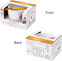 Vista 8 de Silver Buffalo Harry Potter Hogwarts Railways House Crest - Tazón de cerámica ramen con palillos, apto para microondas, 20 onzas