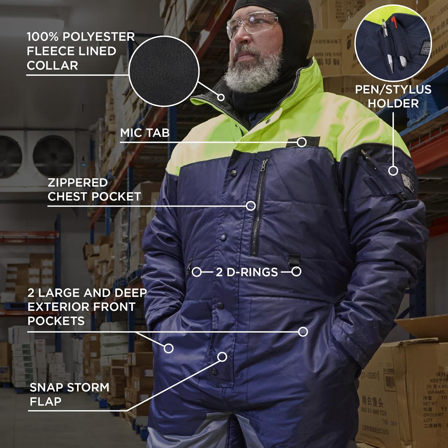 Ergodyne unisex-adult Insulated Freezer Coveralls - Image 6