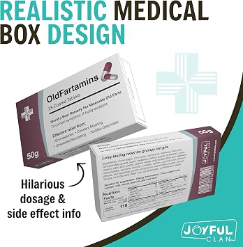 Funny Prank Pill Box with Candy, Gag Gifts for Men, 30th 40th 50th 60th 70th Birthday Gifts for Him or Her, Novelty Joke, Dad Birthday Gift for Boyfriend, Fathers Day Gift for Him